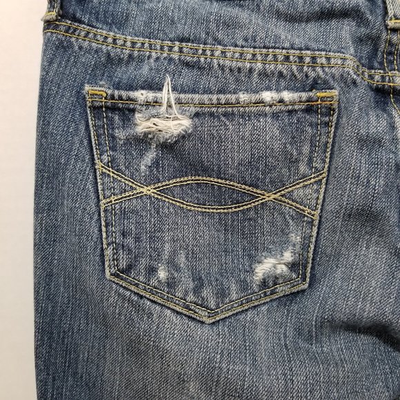 Abercrombie & Fitch jeans 2L Long Tall Erin straight skinny distressed low rise - Picture 10 of 16